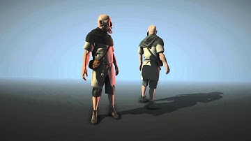 Beggar 2 - Animated 3d Character Model