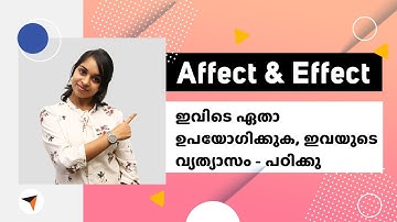 Difference Between Affect vs Effect – Know the Correct Usage | Learn English Vocabulary in Malayalam