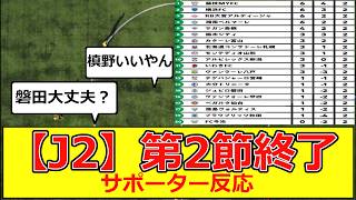 【魔境J2】第2節終了時点の順位がこちら！ サポーター反応 #サッカー #磐田 #大宮 #いわき #徳島 #札幌 #鳥栖 #甲府 #大分 #湘南 #jリーグ#新潟 #仙台 #大分 #今治
