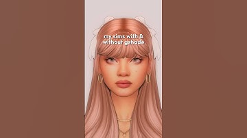 my sims with and without gshade 💫 | #sims4 #shorts #thesims4 #gaming #thesims #sims4cc