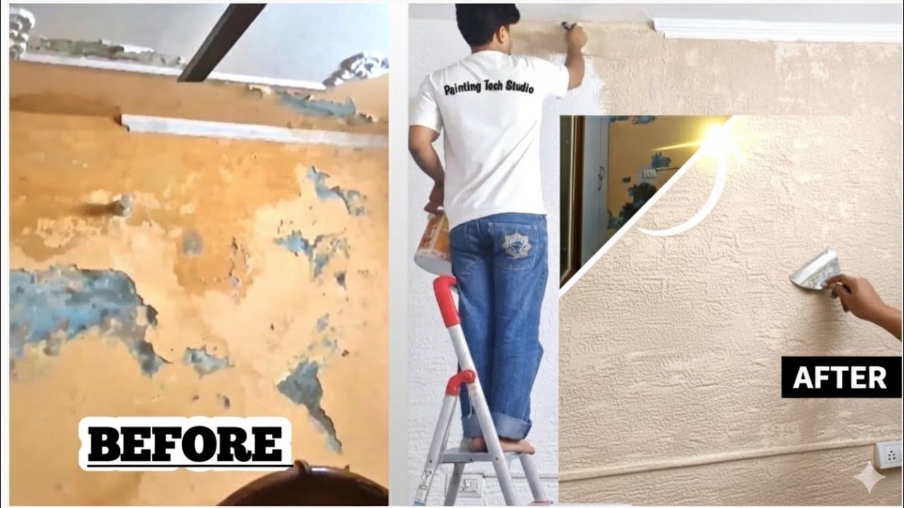 Gurmala Putty Texture Design | Elegant Wall Finish | PaintingTech Studio by Faeem