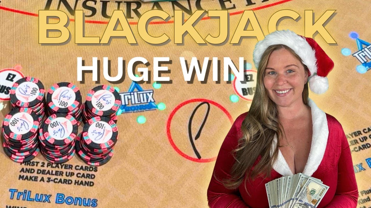 Смотрите, как я вырываю огромный выигрыш за столом для игры в блекджек | Вход в размере 6000 долл...