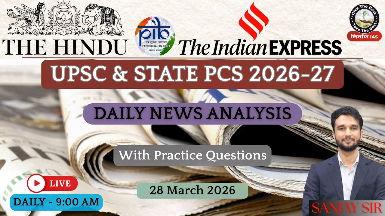 28 March | The Hindu, PIB & Indian Express | Editorial Newspaper ...