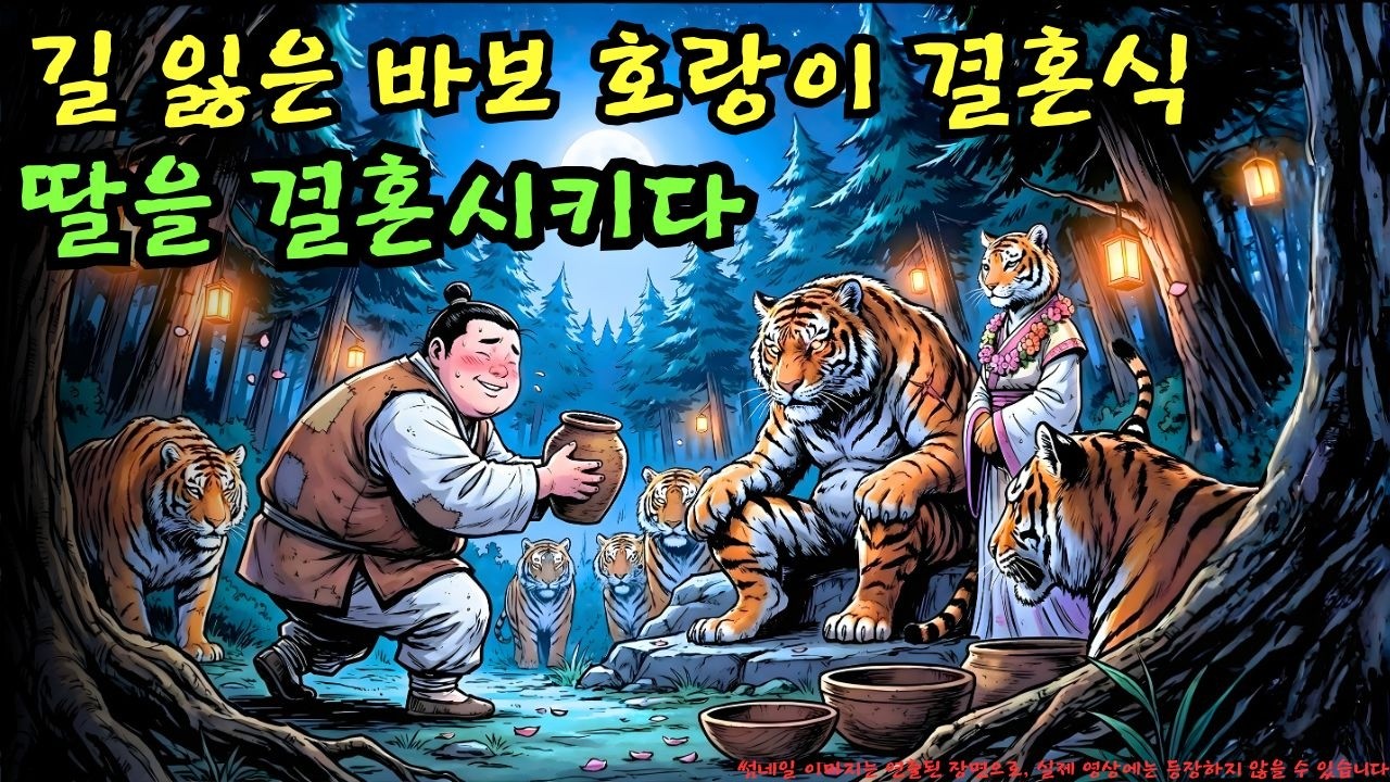 👉 “호랑이 장가가는 날!” 혼례식에 끼어든 바보 청년… 이 행동은 위험하지 않을까? | 야담 |옛날이야기 |민담 |전설 | 설화