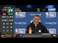 Joe Mazzulla Postgame Interview | Boston Celtics lose to Miami Heat 103-84