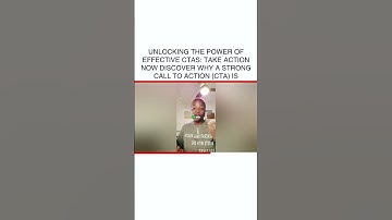 Unlocking the Power of Effective CTAs: Take Action Now Discover why a strong call to action (CTA) is