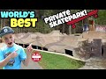 Riding the worlds best backyard skatepark