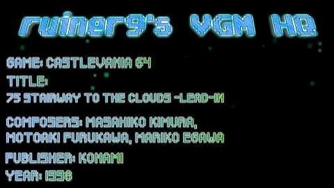 Castlevania: 64 N64 75 Stairway to the Clouds -lead-in
