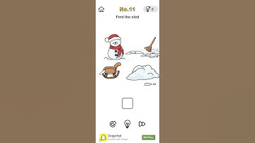 Brain Out Challenge BRAINSTORMING Help Santa level 11 Globe Walkthrough Gameplay