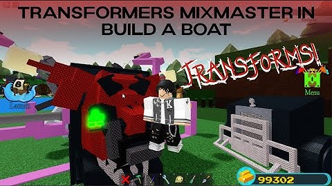 Transformers Mixmaster in Roblox Build a Boat(TRANSFORMS)