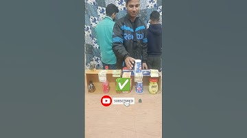 Match the Bottle Challenge funny game #challenge #shorts #viralshorts #1