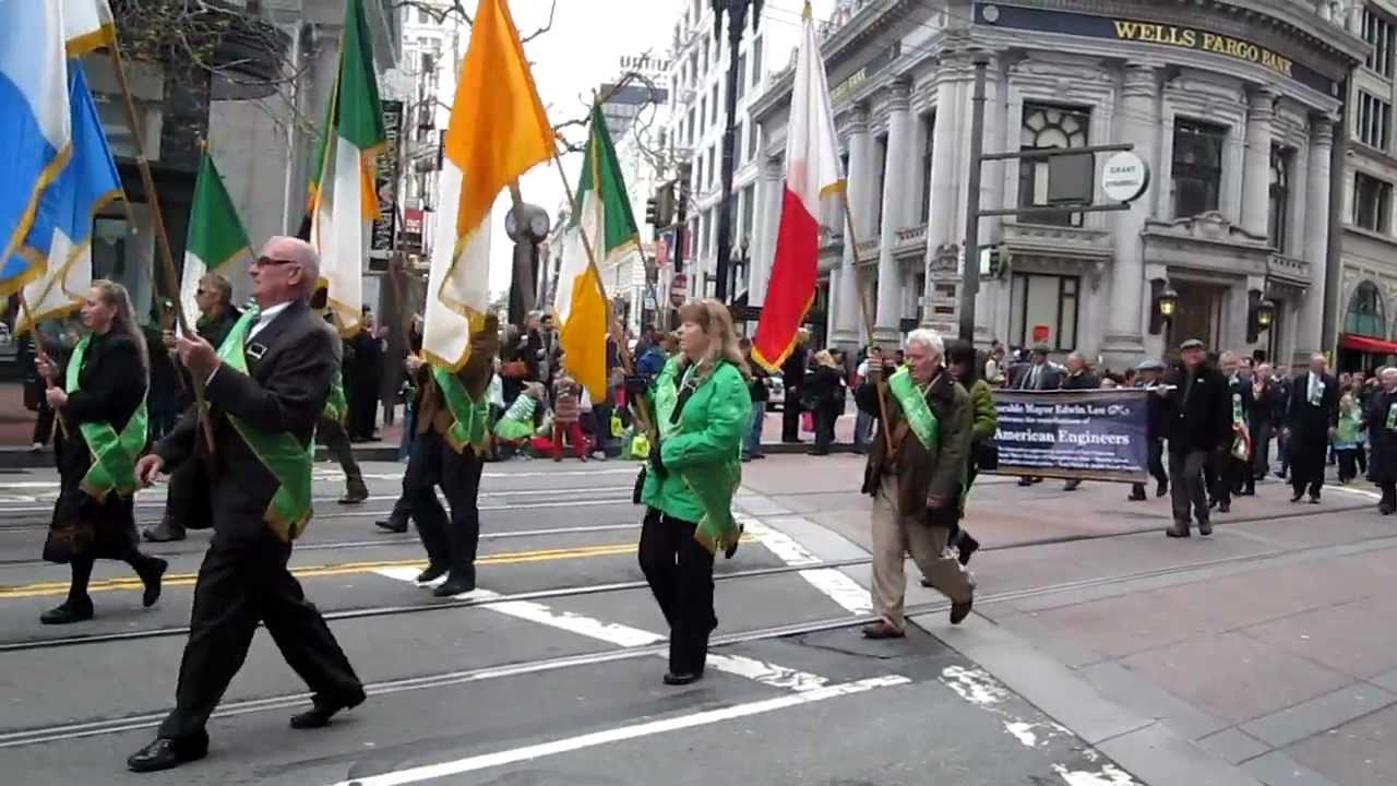 San Francisco St. Patrick's Day Parade 2012 United Irish Societies & Mayor Ed Lee