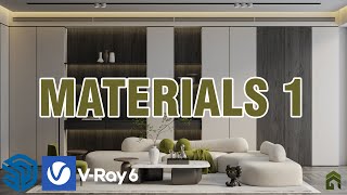 Sketchup Vray Living Room Materials Part 1 Totorial