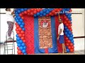 Montando festa - Tema Homem Aranha