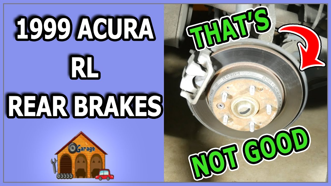 1999 Acura RL Rear Brake Rotors and Pads Replacement YouTube