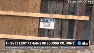 Caught on camera: Burglars steal from displaced family