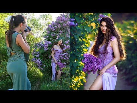 Golden Hour Natural Light Photoshoot, Behind The Scenes, Learn How to Pose a Model