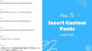How To Add Custom Fonts To Your HTML Website