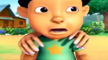 Upin & Ipin bermain Ular tangga