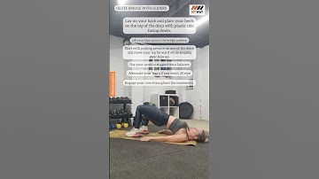 Glute Bridge With Sliders #glutebridge #glutes #sliders #hamstrings #gymshorts #shorts
