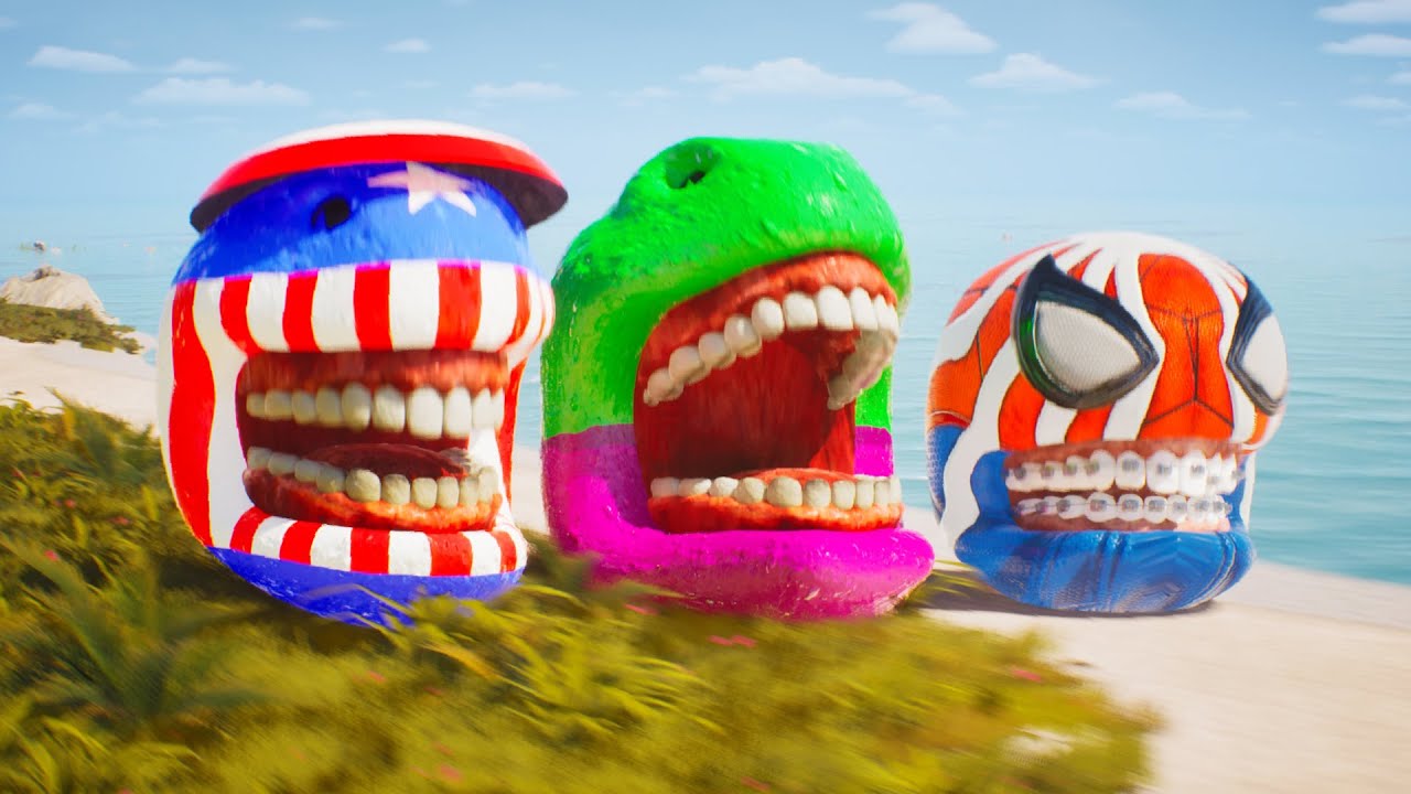 Pacman full version Spider Man Pacman vs Captain America Hulk 4k