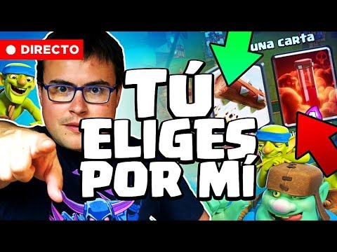 ¡TÚ ELIGES POR MI!! DESAFÍO DEL GIGANTE DUENDE TROLL | Clash Royale