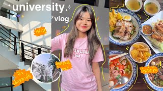 University vlog | productive day 🎀 ใช้ชีวิตจอยๆในมหาลัยกินเรียนเล่นชิวๆๆ 😻🔆