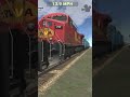 Tren llevando las locomotoras que se usaron y rentaron en la película de imparable