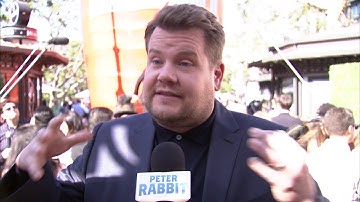 Peter Rabbit LA World Premiere - Itw James Corden (official video)
