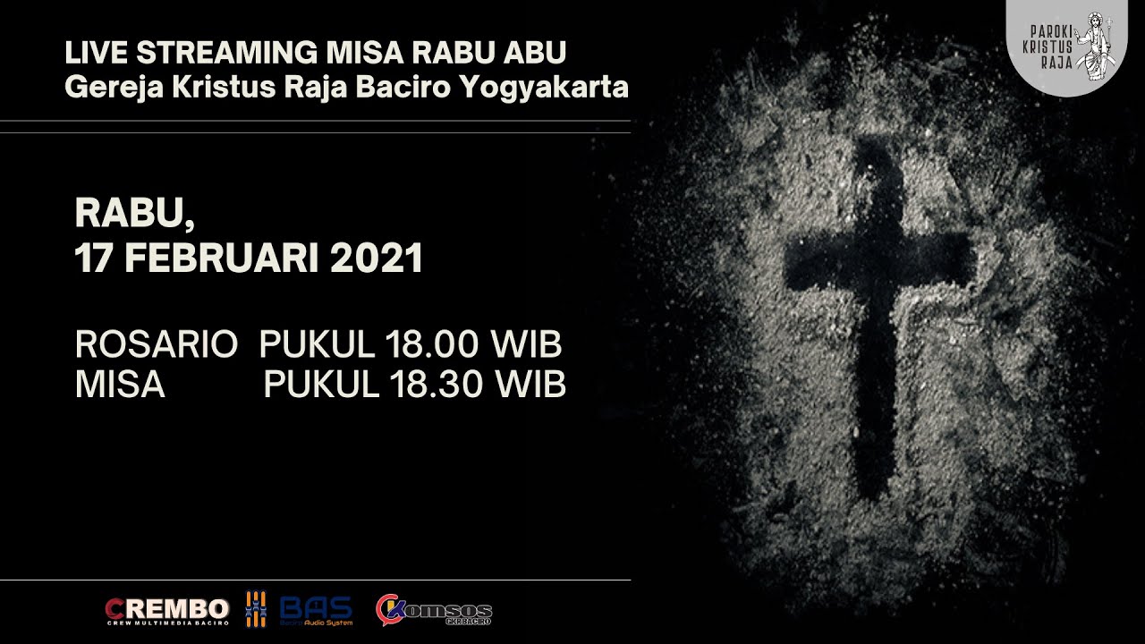 Jadwal Misa Rabu Abu 2021 Di Jogjakarta Sekitarnya Gereja St Albertus Agung