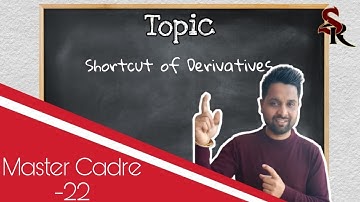 Punjab Master Cadre Math, Shortcuts Of Derivatives,Important Questions Of Derivatives.