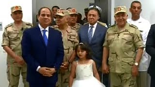 الرئيس السيسي يفتتح المستشفى العسكري بدمياط الجديدة