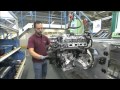 Mercedes-Benz plant Unterturkheim, engine mounting, new four-cylinder engine