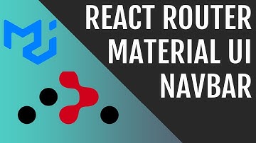Setup React Router With Material UI Navbar