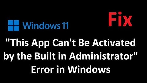 How to Fix "This App Can