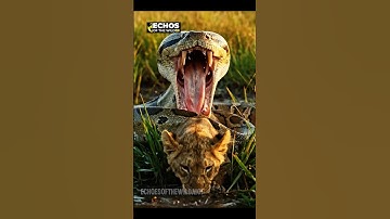 Giant Python Swallows Lion Cub