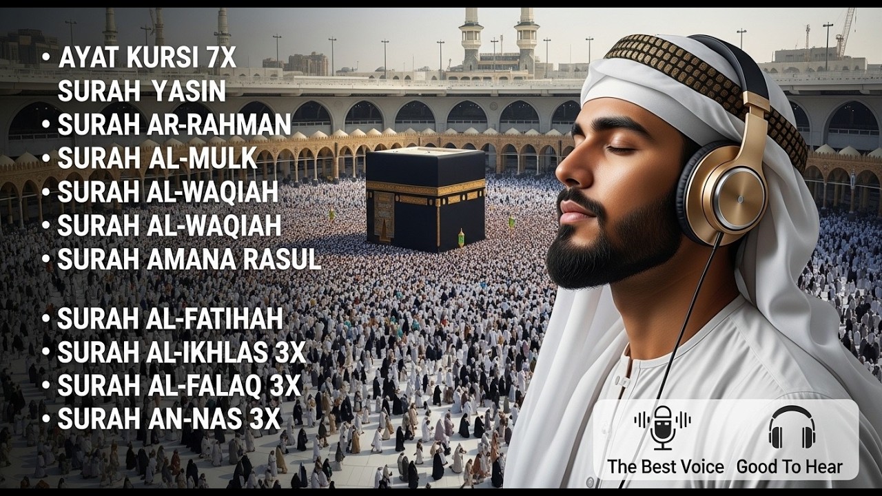 Daily Protection & Healing Ruqyah | Ayat Kursi 7x,Yasin,Ar Rahman,Al Mulk,Kahfi,Ikhlas,Falaq,An Nas