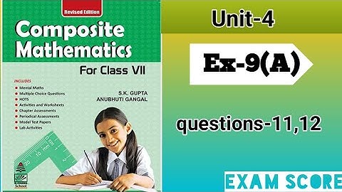 Composite mathematics class 7 percentage and it