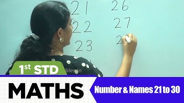 1st STD Maths CBSE Syllabus | CBSE Maths | Chapter -Number & Names 21 to 30 | Mathematics Lesson -13
