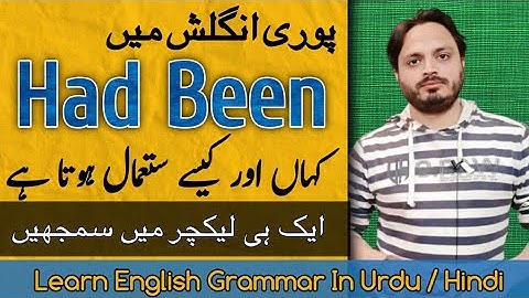 Complete Use of "Had Been" | By Syed Ali Raza Kazmi