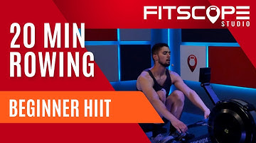 20 Min Beginner Row: HIIT Rowing Workout | Intervals on Concept 2