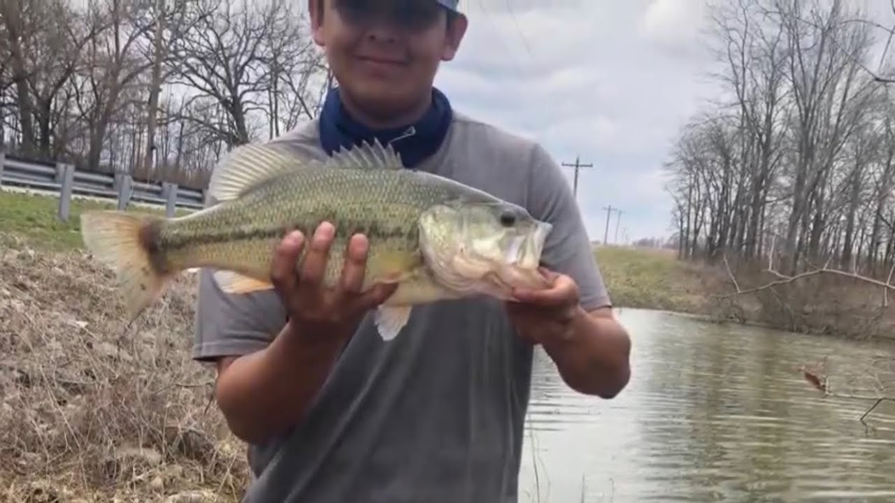 Spring Bass Fishing a Power Plant Lake in Illinois YouTube