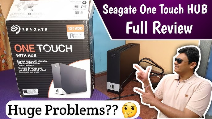 Seagate One Touch Hub, 18 to, Disque Dur Externe de Bureau, USB-C et USB  3.0