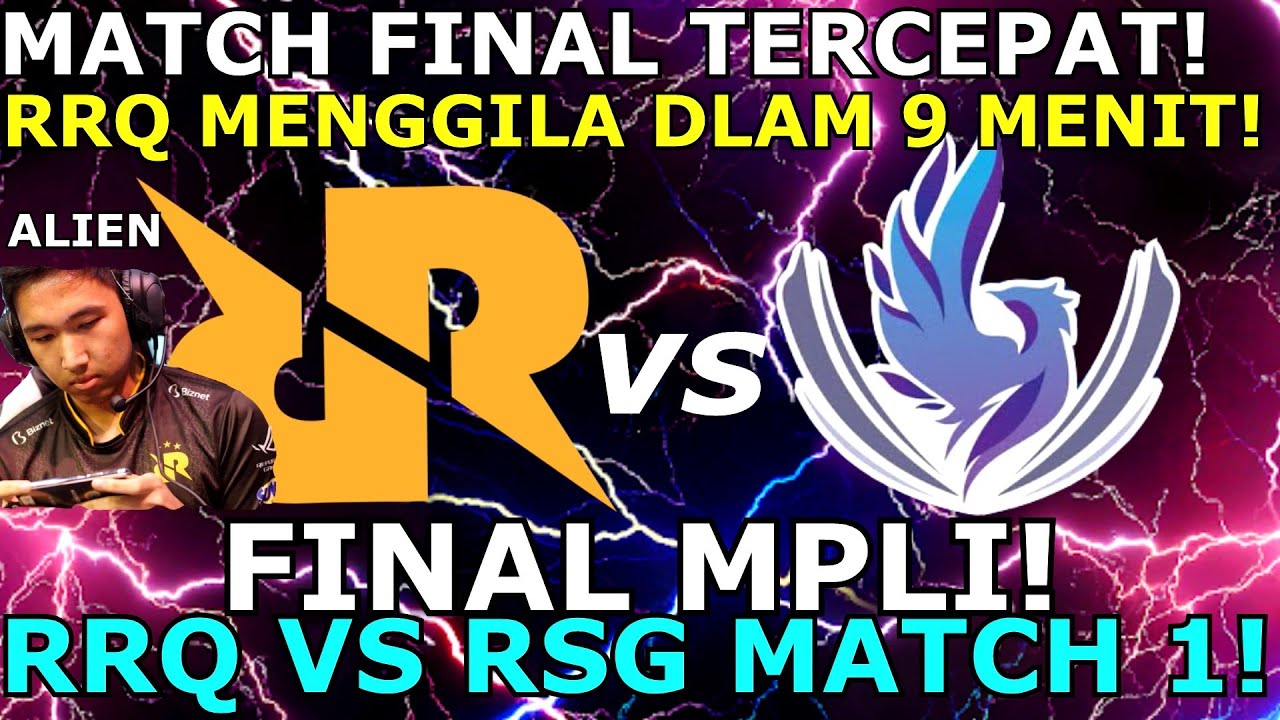 RRQ VS RSG FINAL MPLI MATCH 1! LEMON ESMERALDA! SEMUA ALIEN NGAMUK 9 MENIT KELAR! 