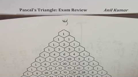Pascals Triangle Exam Review 7 Practice Questions