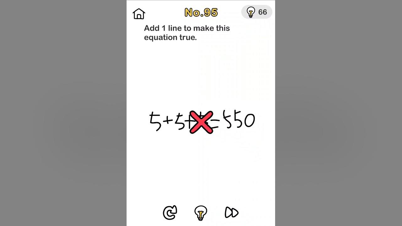 Brainout Level 95 Add One Line To Make This Equation True brainout-level-95-add-one-line-to-make-this-equation-true