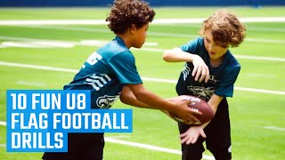 10 Best U8 Flag Football Drills | Fun Flag Football Drills by MOJO