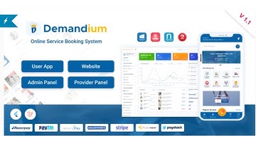 Demandium - Multi Provider On Demand, Handyman, Home service App with admin panel App make