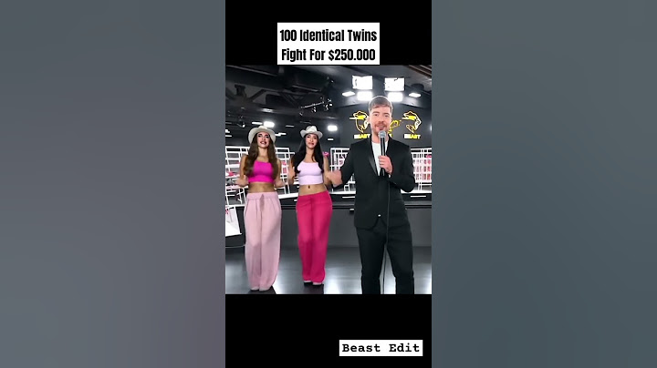 100 Identical Twins Fight For $250.000 MrBeast Cowboy Girl Dance