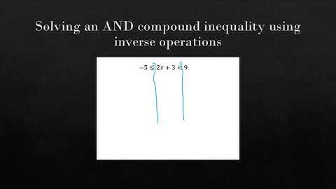 IM 1 Lesson 2 5 Creating and Solving Compund Inequalities Video Notes